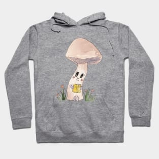 Cute Watercolour Mushroom Reading a Book 5 Hoodie